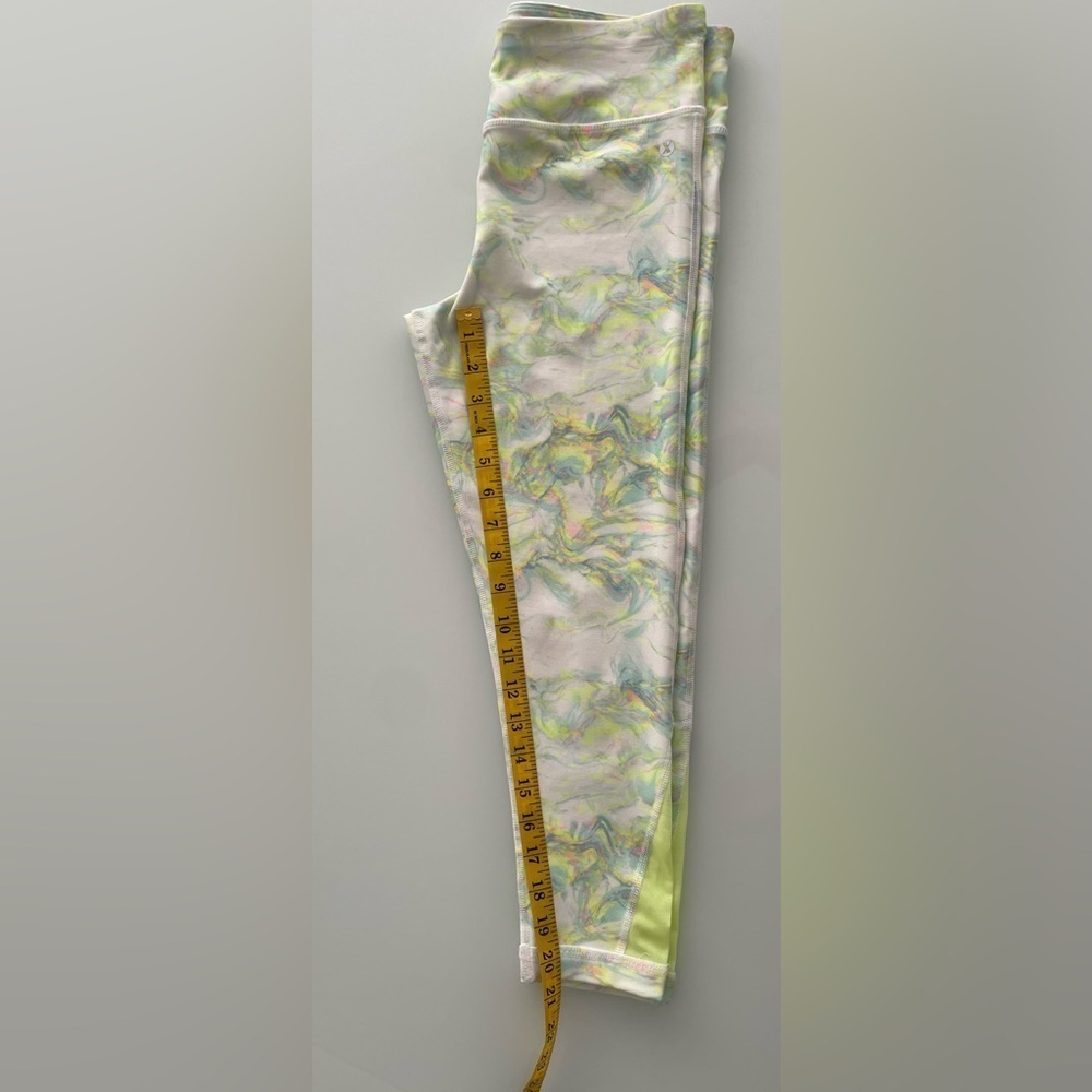 Xersion Girls Leggings Size Large 12Reg Multicolor Quick Dry Elastic Waistband - Picture 4 of 10